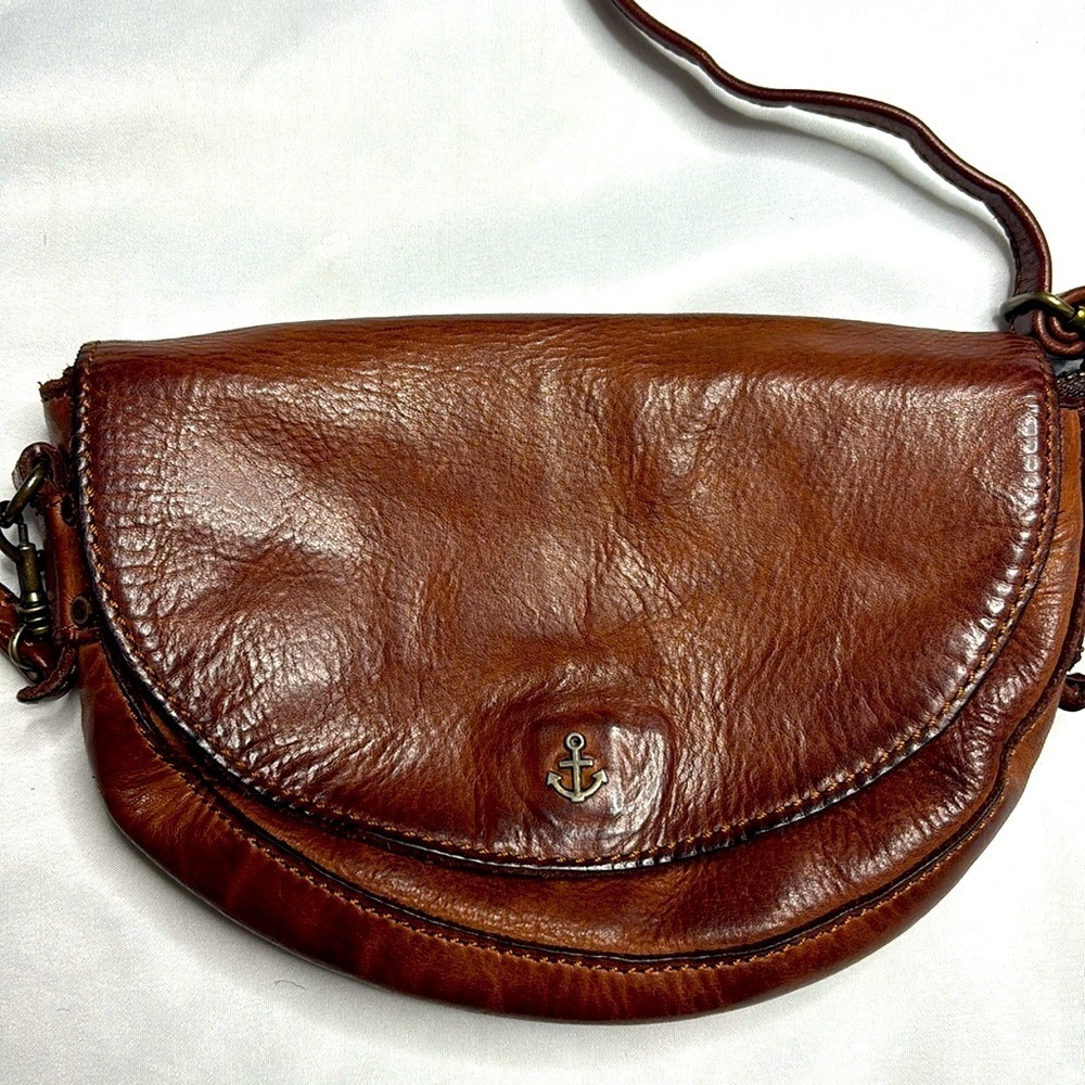 HARBOUR 2nd Cognac Brown Leather Belt Crossbody